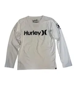 【Hurley】ロゴ入り 長袖Tシャツ ホワイト メンズSサイズ