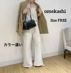 omekashiリネンテーラードジャケットパワショルゆったり生成りFREE