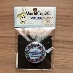 【新品】ワールドカップ2003☆バボちゃん缶バッジ