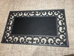 ブラックゴム製室内用玄関マット