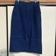美品ユニクロ　デニムロングスカート