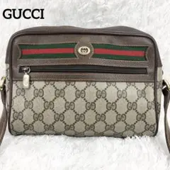【美品】 オールドグッチ シェリーライン GG柄 ショルダーバッグ