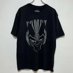 MARVEL ブラックパンサー Tシャツ ヴィンテージ風プリント 黒