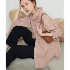 美品　SLOBE IENA コットンブロードレギュラーシャツ　スローブイエナ