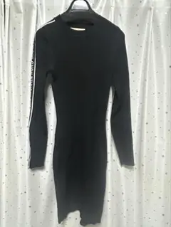マイケルコース　ロゴテープニットワンピース　S