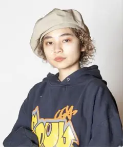 新品　未使用　CA4LA 8P BERET4 カシラ 帽子 ベレー帽 ベージュ
