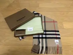 BURBERRY バーバリー マフラー カシミア100% 未使用に近い ベージュ