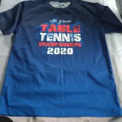全日本卓球選手権2020 Tシャツ ネイビー 男女共用