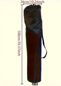 黒　ヨガマット　収納バッグ 100cm
