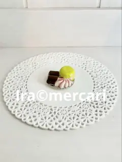 チョコレート　マカロン　フェーブ　フェーヴ　フランス製　ミニチュア　陶器