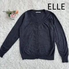 ELLE PLANETE レース付きカーディガン38