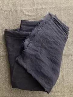 SyuRoリネン　ストール　ネイビー