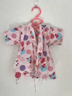 ［最終値下げ］西松屋ピンク花柄甚平 80cm 100%コットン
