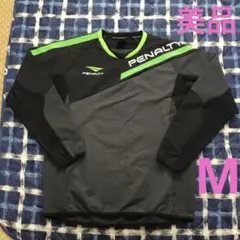 美品ペナルティ 長袖ウェア M ブラック/グリーン