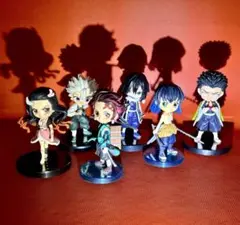 【出品特価〜8/8】鬼滅の刃　qposket ミニ　フィギュア　６点セット