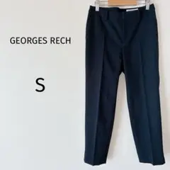 ジョルジュレッシュ テーパードパンツ スラックス フォーマル オフィス 黒 S