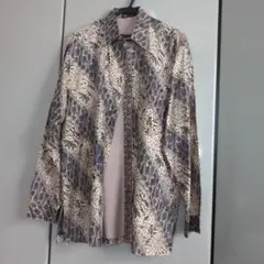 #バティックメンズシャツ　インドネシア　美品