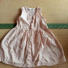 H&M ピンク ノースリーブ ワンピース
