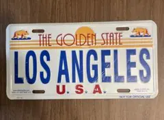THE GOLDEN STATE LOS ANGELES USAプレート