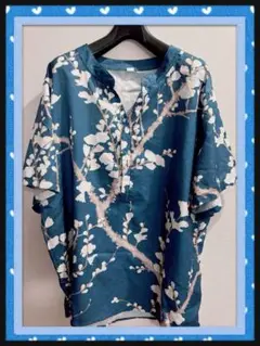【新品】和柄★メンズトップス【花柄】