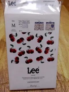 メンズ　アンダーウェアLee ボクサーパンツ ホワイト　Mサイズ チェリー柄