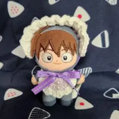 ヘッドドレス　スタイ　紫　ほわぬい　忍たま　8cmぬい　ぬい服