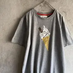 HYMN アイス柄プリントTシャツ M グレー