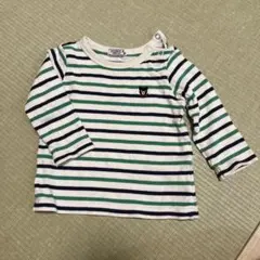 DOUBLE.B ストライプ長袖Tシャツ　80サイズ