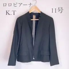 キヨコタカセ 高級 ロロピアーナ ノーカラージャケット レディース11号