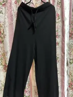 【美品】レディース★ブラック ★ワイドパンツ ドローストリング★Ｍサイズ