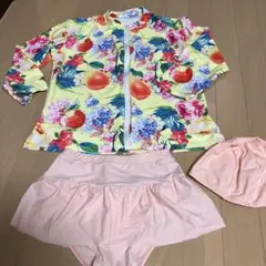 七部丈ラッシュガード付水着セット140