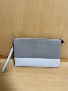 U.S. POLO ASSN. クラッチバッグ グレー