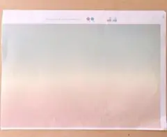 ポーセラーツ　転写紙　グラデーション　パステル　A3