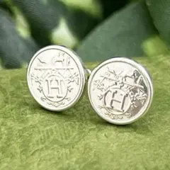 HERMESエルメス　ピアスキャッチ　エクスリブリス HERMES ピアス《エルメス エクスリブリス》 PM シルバー/ピンク