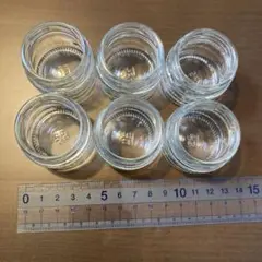 ガラス製　空き瓶 6個セット　蓋なし