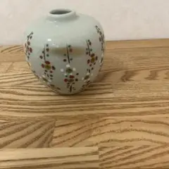 九谷焼　正峯　小梅柄　ミニ花瓶
