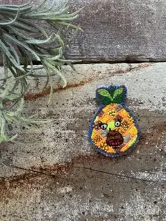 パイナップル刺繍ワッペン