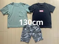 マーベル　UNIQLO 迷彩ハーフパンツ　130