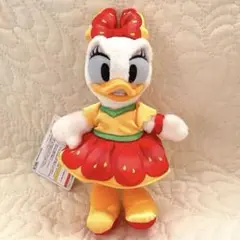 新品タグ付き ディズニー デイジー ぬいぐるみバッジ フルーツ 夏 ぬいバ