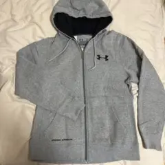 UNDER ARMOUR フルジップパーカーLサイズグレー