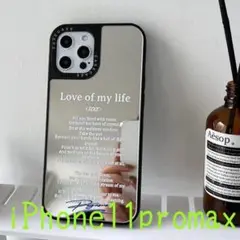 iPhone11promax カバー 背面ミラー ケース おしゃれ鏡 英字 小
