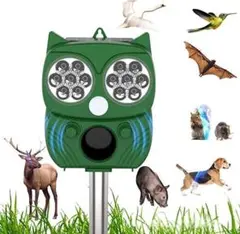 即日発送✨猫よけ 動物撃退機 ソーラーパネル