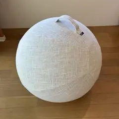 ホワイト バランスボール 専用カバー　布製 持ち手付き