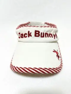 【Jack Bunny!!】白サンバイザー＊ジャックバニー＊ビギナーお試しゴルフ