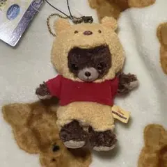 ユニベア プーさん ぬいぐるみ バッジ
