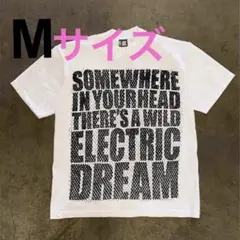 【人気商品‼️】ホワイト Mサイズ テキストプリント Tシャツ 英語