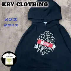 激レア KRY CLOTHING パーカー 完売品 ビックプリント 刺繍