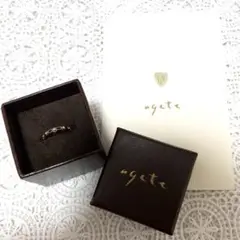agete アガット ピンキーリング K10 販売証明書付き