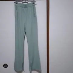ジーユー　XSサイズ ミントグリーン ウエストゴム パンツ