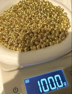 スペーサービーズ　シルバーゴールド各100g